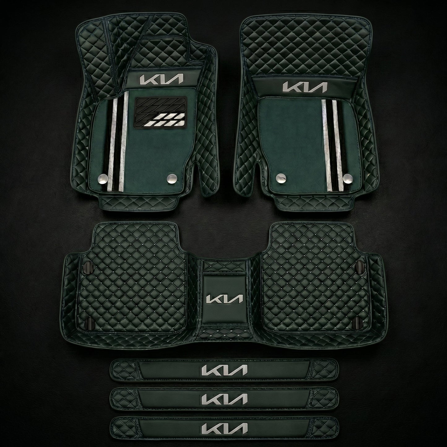 Set di tappetini auto premium, finitura in pelle – pulizia ed eleganza ogni giorno