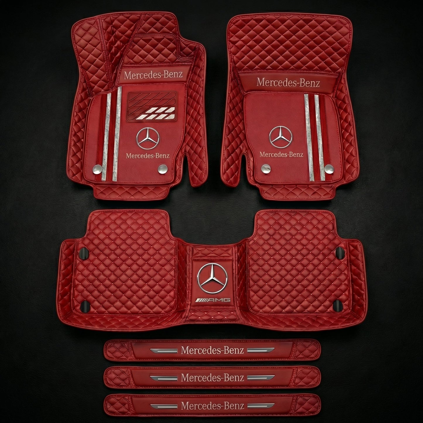 Set di tappetini auto premium, finitura in pelle – pulizia ed eleganza ogni giorno